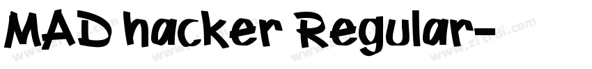 MAD hacker Regular字体转换